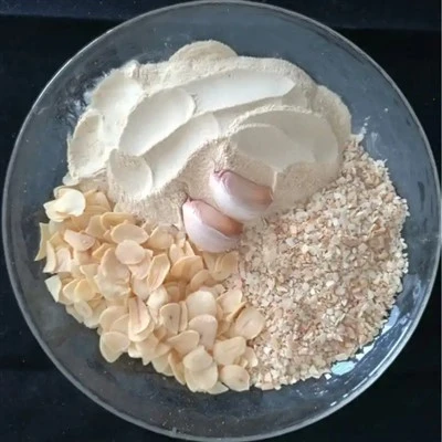 Fábrica de alho em pó